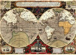 Karta svijeta, Sir Francis Drake 1595.