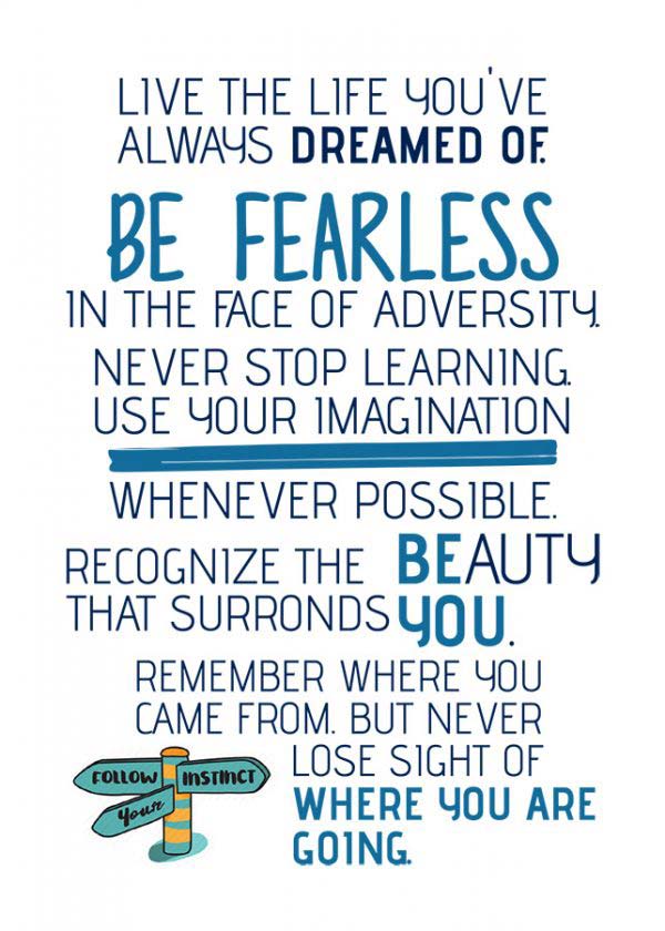 Be fearless - PLAKATI.COM.HR