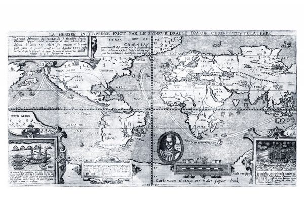 Sir Francis Drake World Map - 1581