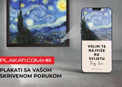 Plakat sa skrivenom porukom