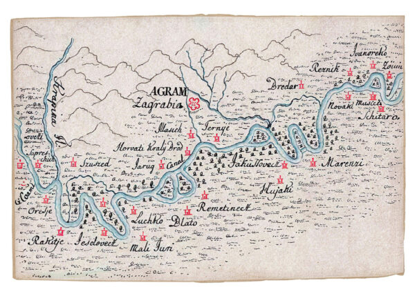 Karta Zagreba, 1790.g.